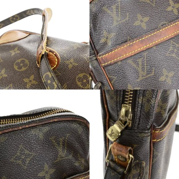 LOUIS VUITTON Danube Shoulder Bag Monogram Leather Brown France M45266 61YF386 - Picture 7 of 15